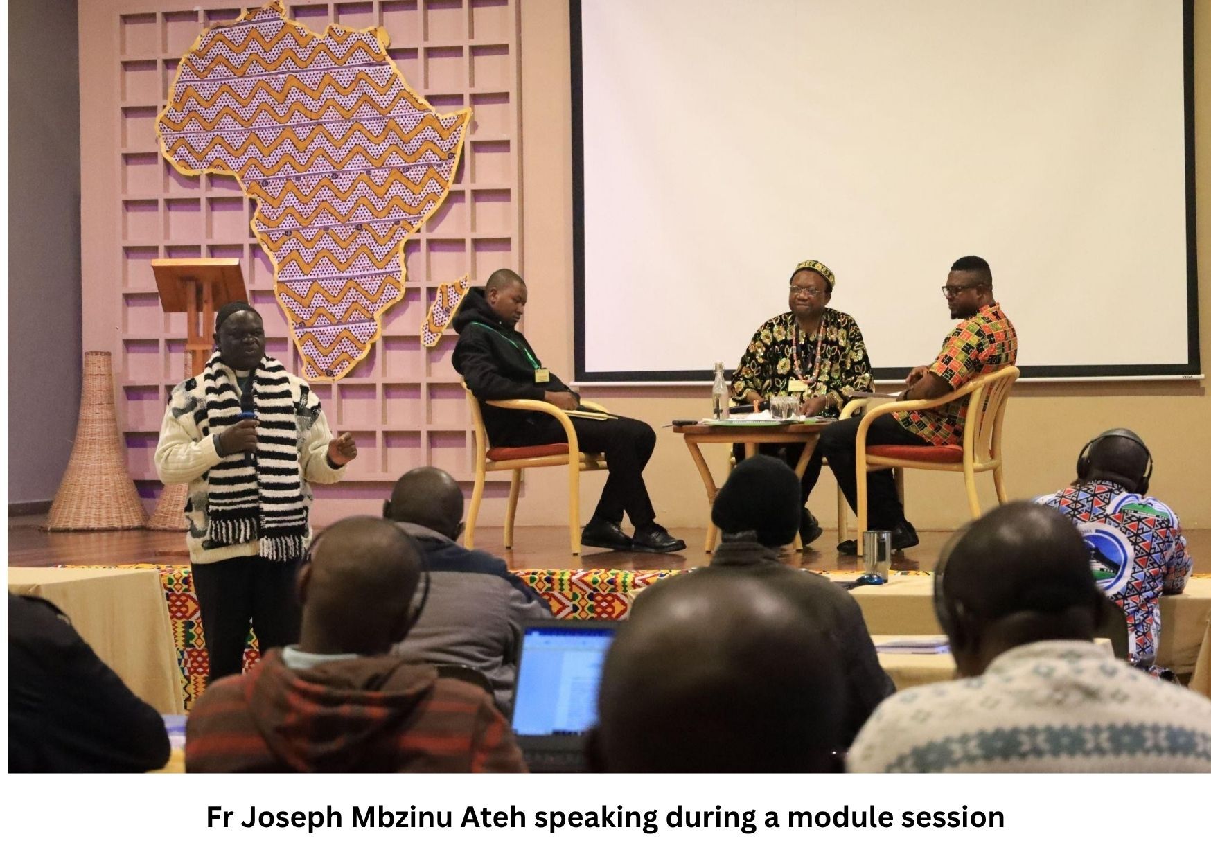 Fr. Joseph Ateh during the Synodal Peace Building Empowerment Course for Parish Priests in Africa